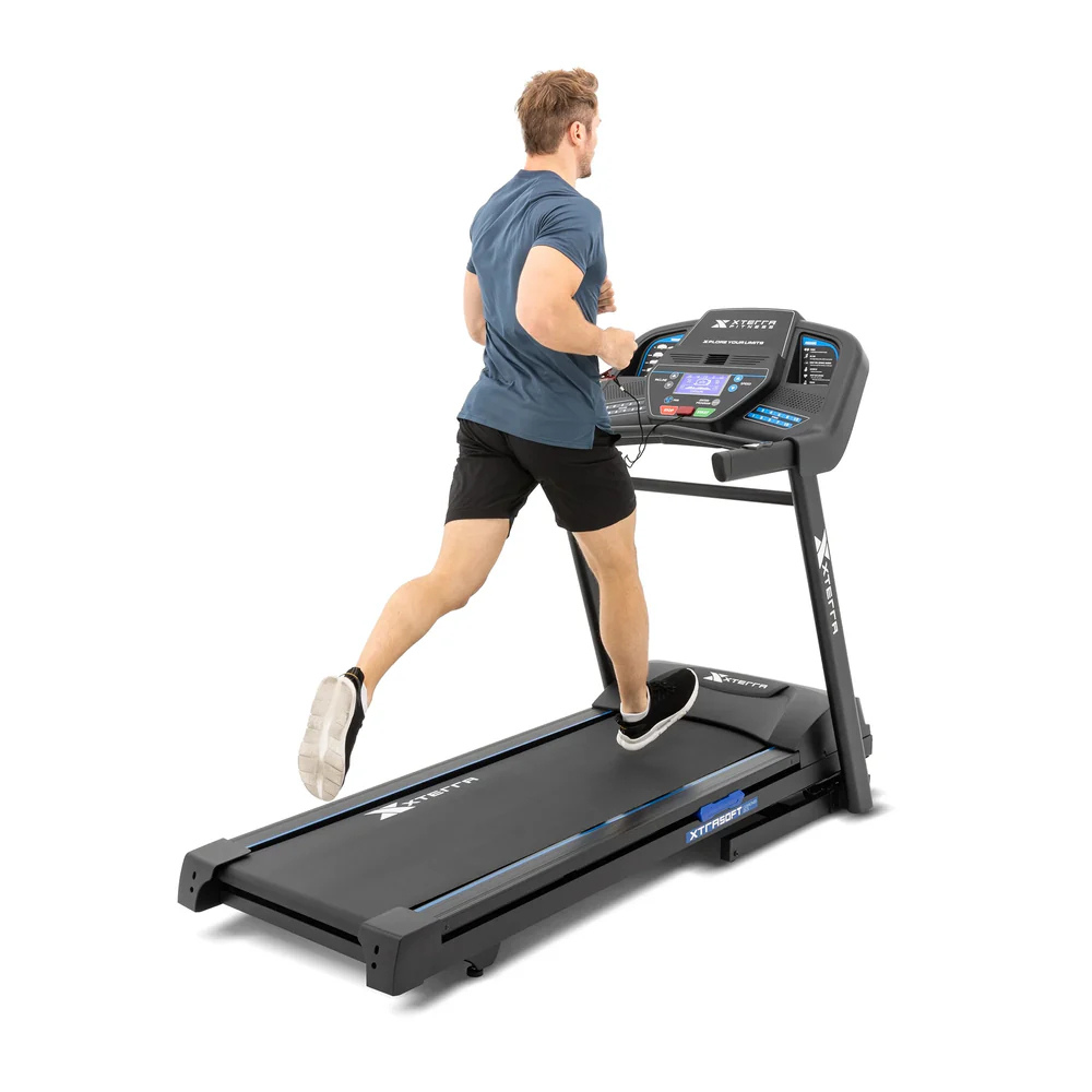 Electric Walking Desk Exercise Treadmill, Blue and Black, 350 Lb