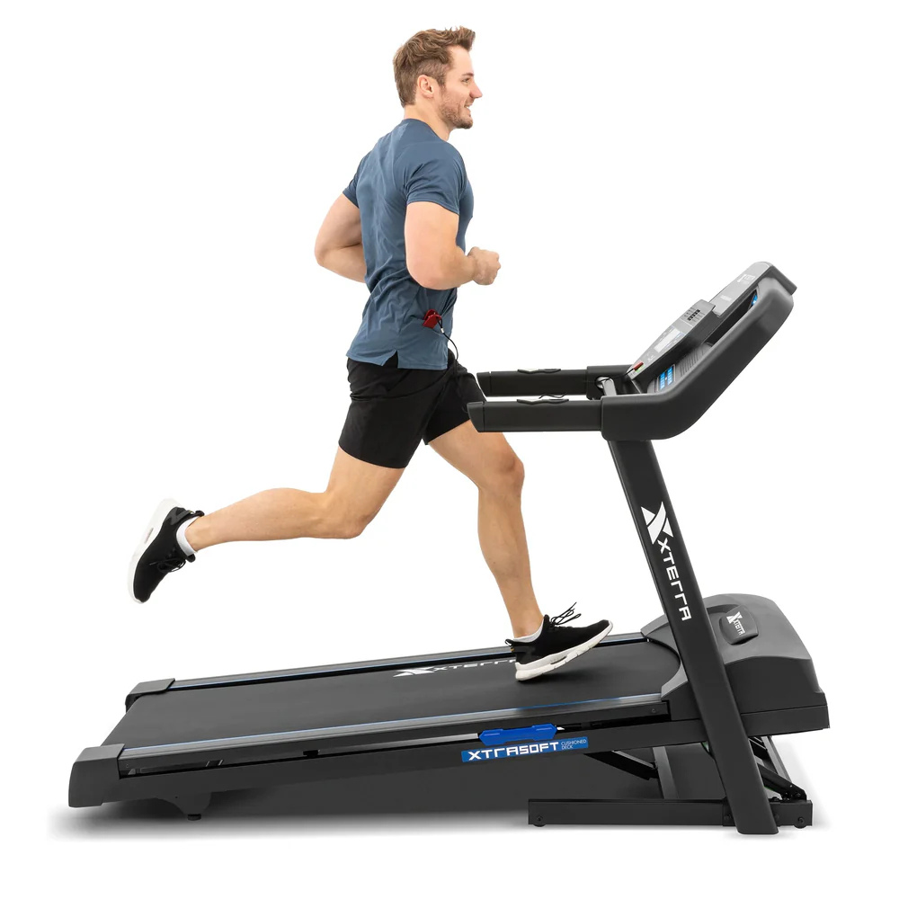 Electric Walking Desk Exercise Treadmill, Blue and Black, 350 Lb