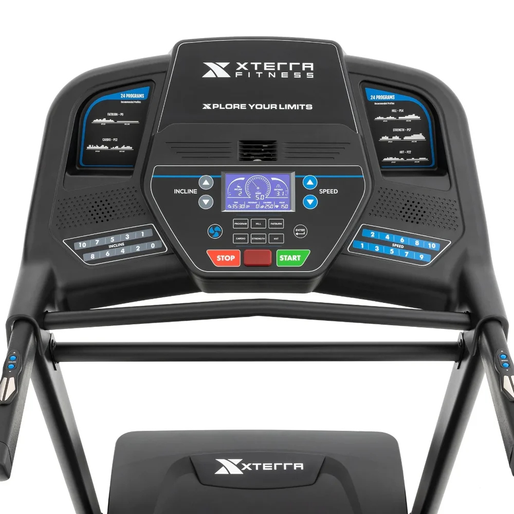 Electric Walking Desk Exercise Treadmill, Blue and Black, 350 Lb