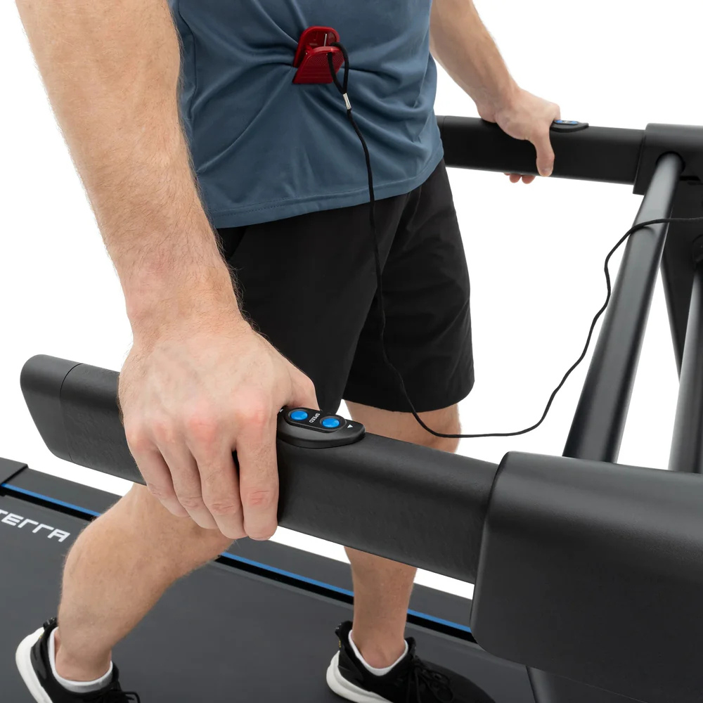 Electric Walking Desk Exercise Treadmill, Blue and Black, 350 Lb