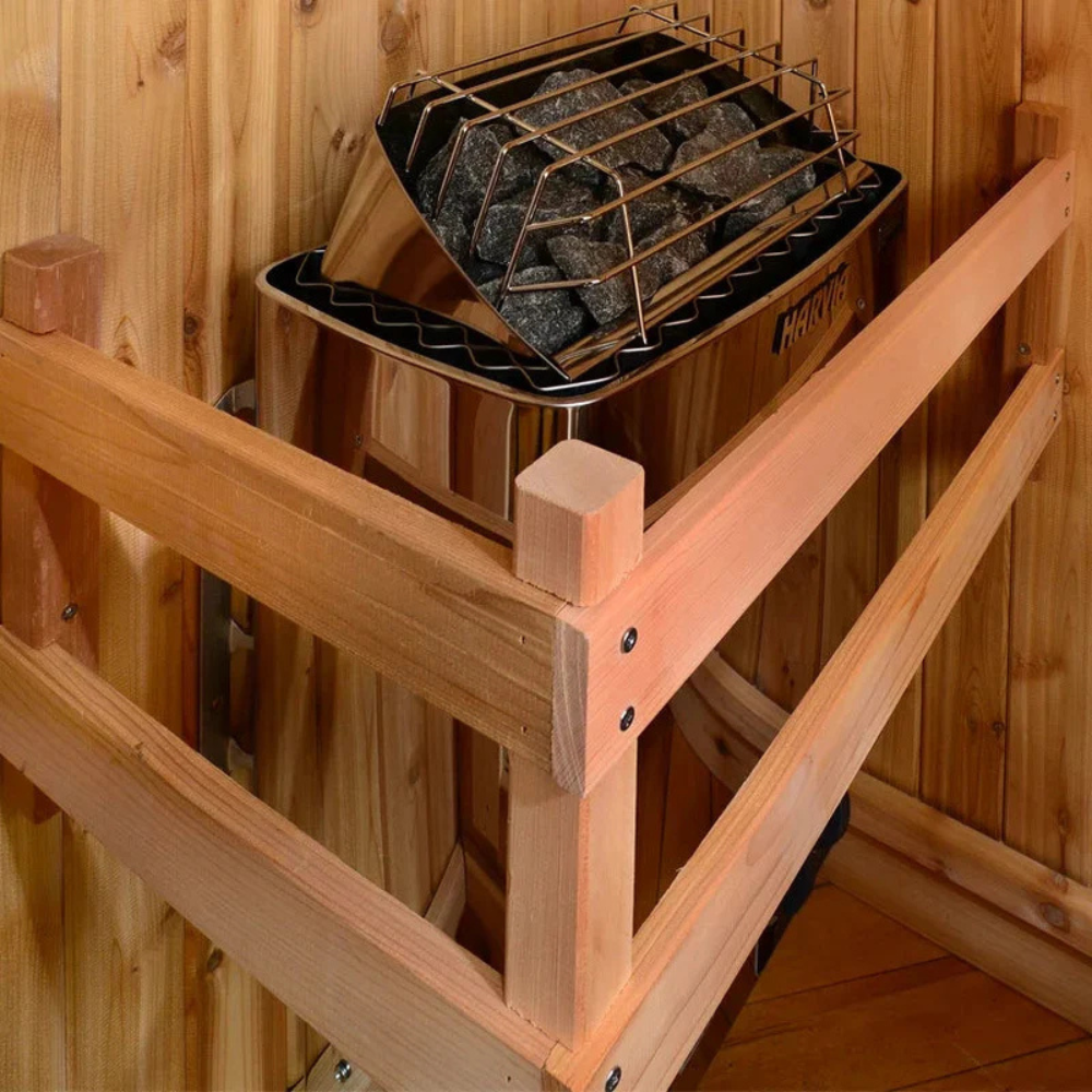 Logan 1-Person Indoor Sauna in Rustic Cedar